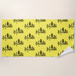 Toalha De Praia Explorador Design - Beach Towel