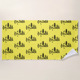 Toalha De Praia Explorador Design - Beach Towel