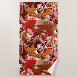 Toalha De Praia Explosion of Frozen Flavors