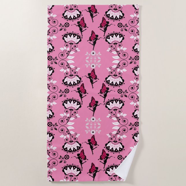 Toalha De Praia Fairy Princess Pattern Impressão (Frente)