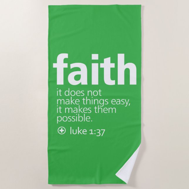 Toalha De Praia Faith (Frente)