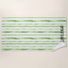 Toalha De Praia Faixa Verde