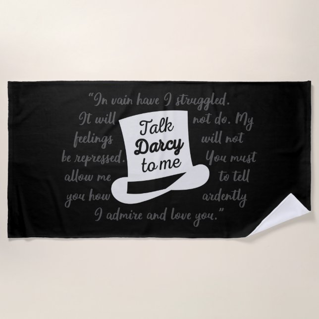 Toalha De Praia Fale comigo Darcy II (Frente)