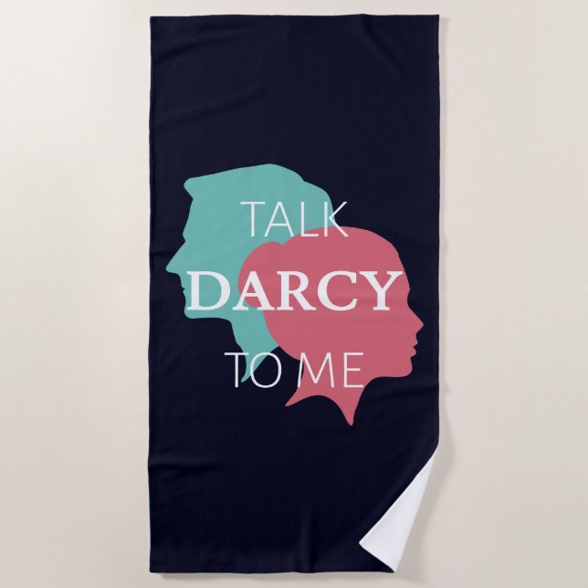 Toalha De Praia Fale comigo Darcy IV (Frente)