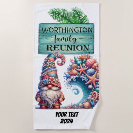 Toalha De Praia Family Reunion Beach Towel