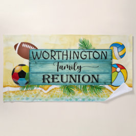 Toalha De Praia Family Reunion Beach Towel