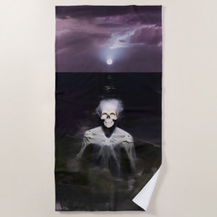 Toalha De Praia Fantasma no Mar - Pintura a Petróleo