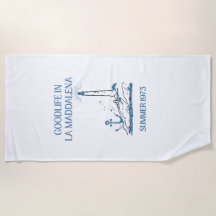Toalha de Praia Farol Goodlife La Maddalena 1975