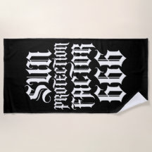 Fator de Proteção Solar 666 Design de Tipografia G