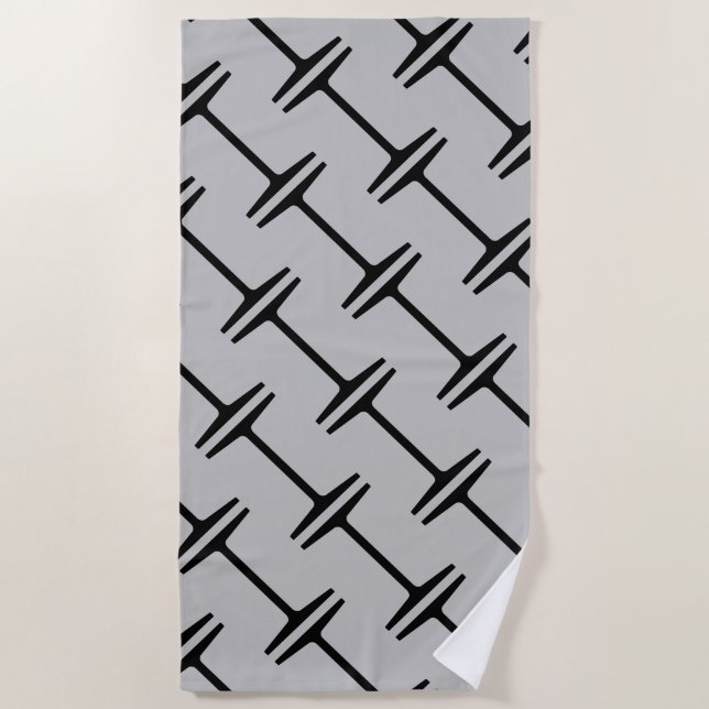 Toalha De Praia Feixe de aço (Frente)