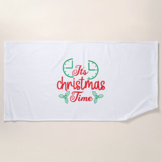 Toalha De Praia Feliz Natal É Hora De Natal