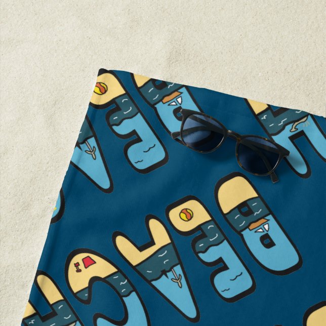 Toalha De Praia Feriado da praia ao largo (In Situ)