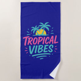 Toalha De Praia Férias de praia em Vibes Tropicais