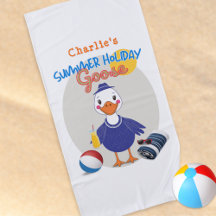 Férias de Verão Ganso Fofo Personalizado