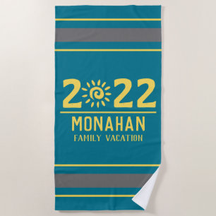 Toalha De Praia Férias Familiares Personalizadas