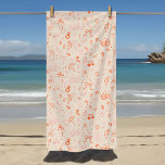 Toalha De Praia Festa de Fim de Semana da Bachelorette de Esquetes<br><div class="desc">As toalhas de praia de festa de solteira combinando com ícones giros,  desenhados a rosa e a vermelho,  desenhados à mão.</div>