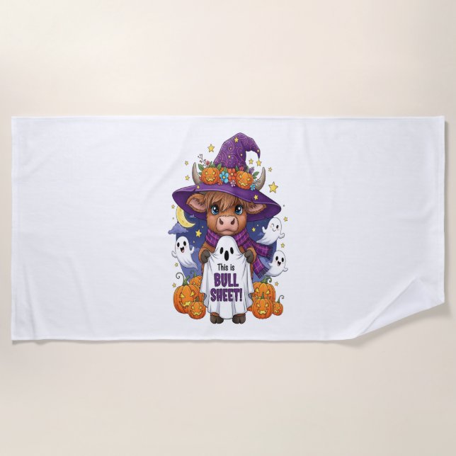 Toalha De Praia Festa de Vaca do Curso Superior (Frente)