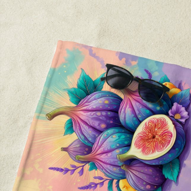 Toalha De Praia Fig colorido (In Situ)