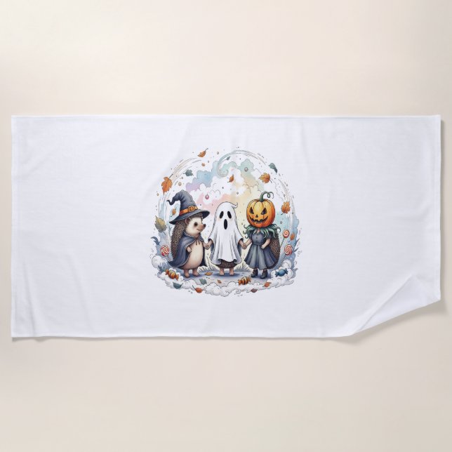 Toalha De Praia Figurino de Halloween (Frente)