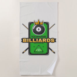 Toalha De Praia Filiais da Coroa da Piscina 8 Personalizados