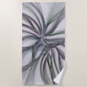 Toalha De Praia Filigree aciona Fractal Abstrato Swing Moderno