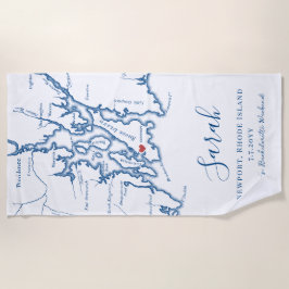 Toalha De Praia Fim de Semana de Bachelorette Personalizado por RI