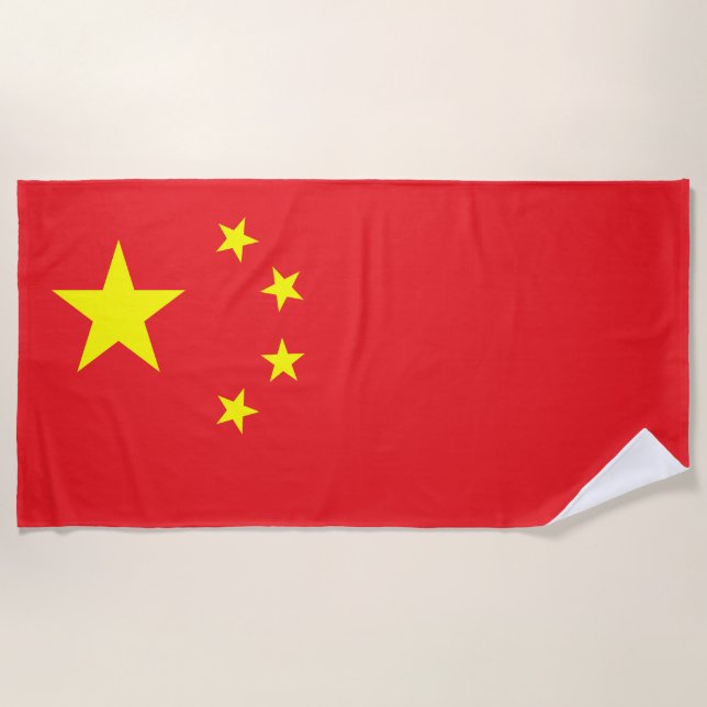 Toalha De Praia Flag of China (Frente)