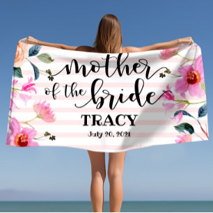 Toalha De Praia Flair Materno Personalizado para Casamento