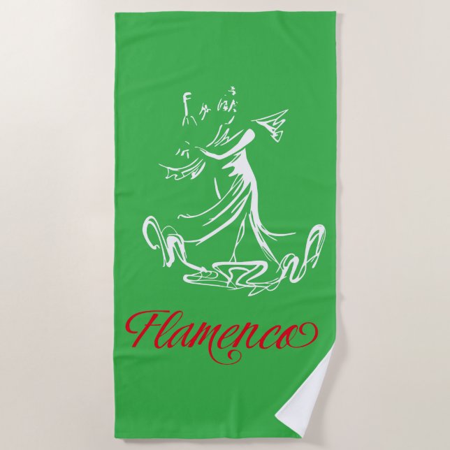 Toalha De Praia Flamenco (Frente)