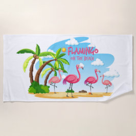 Toalha De Praia Flamingo