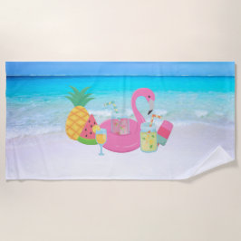 Toalha De Praia Flamingo Beach Towel