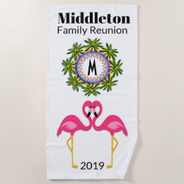 Toalha De Praia Flamingo Beach Towel