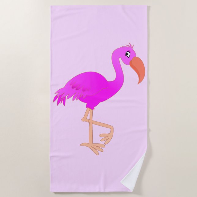 Toalha De Praia Flamingo Beach Towel (Frente)