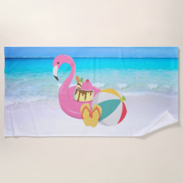 Toalha De Praia Flamingo Beach Towel