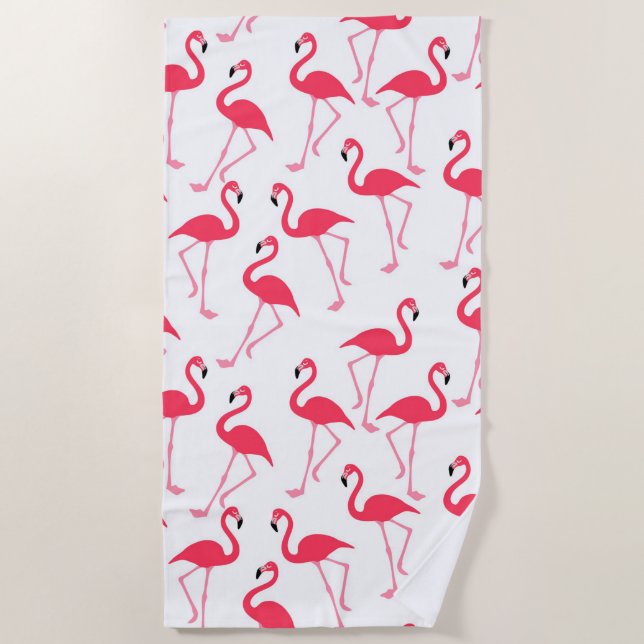 Toalha De Praia Flamingos (Frente)
