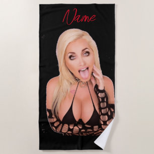 Toalha De Praia Flirty loira Thunder_Cove