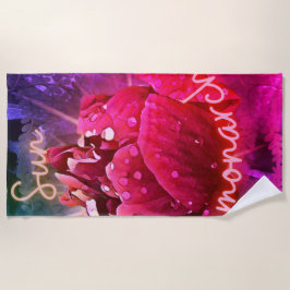 Toalha De Praia Flor