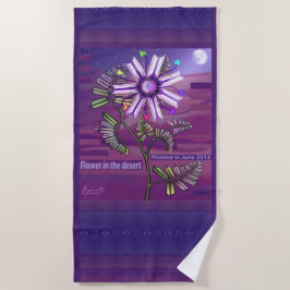 Toalha De Praia Flor no Desert Beach Towel