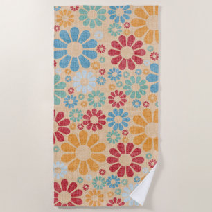 Toalha De Praia Flor Power Beach Towel