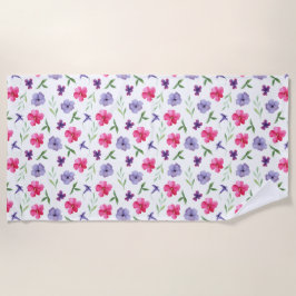 Toalha De Praia Floral