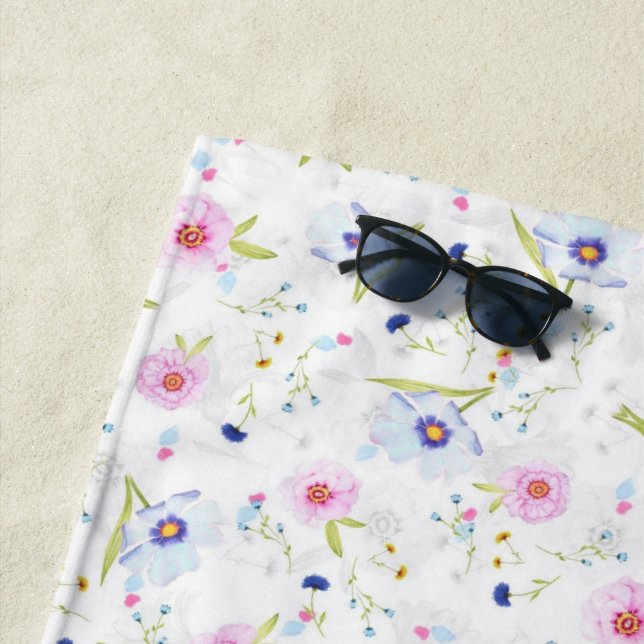 Toalha De Praia Floral Beach Towel Primavera (In Situ)