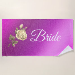 Toalha De Praia Floral Elegante