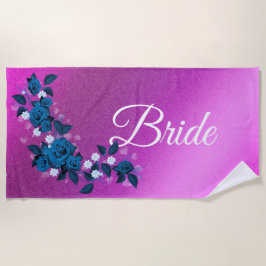 Toalha De Praia Floral Elegante