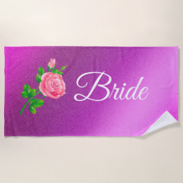 Toalha De Praia Floral Elegante