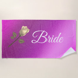 Toalha De Praia Floral Elegante