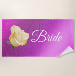 Toalha De Praia Floral Elegante