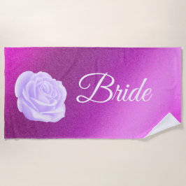 Toalha De Praia Floral Elegante