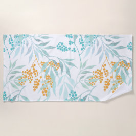 Toalha De Praia Floral estético