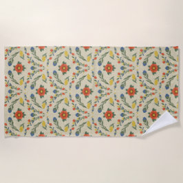 Toalha De Praia Floral Heritage Beach Blanket