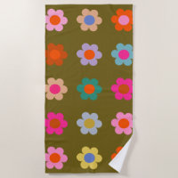 Flores Abstrato Florais Coloridas Vintage